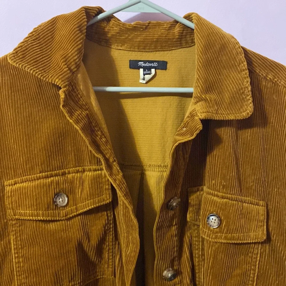 Madewell Brown corduroy button up - Picture 2 of 3